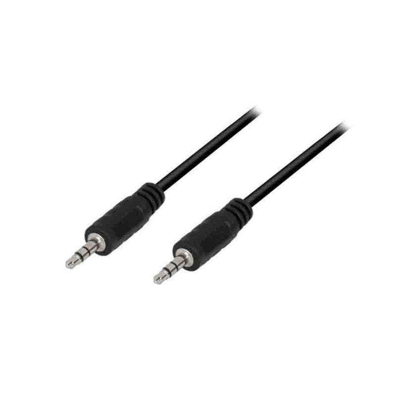 CA1052 AUDIO CABLE , 3.5 mm 3-Pin M to 3.5 mm 3-Pin M, BLACK, 5 m LOGILINK — Buy in Cyprus with Fast Delivery