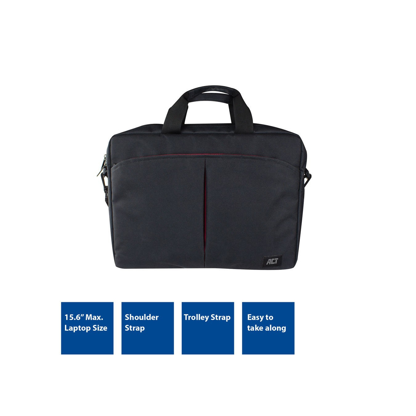 ACT AC8505 15-16.1" Laptop Shoulder Bag Black | Armenius Store