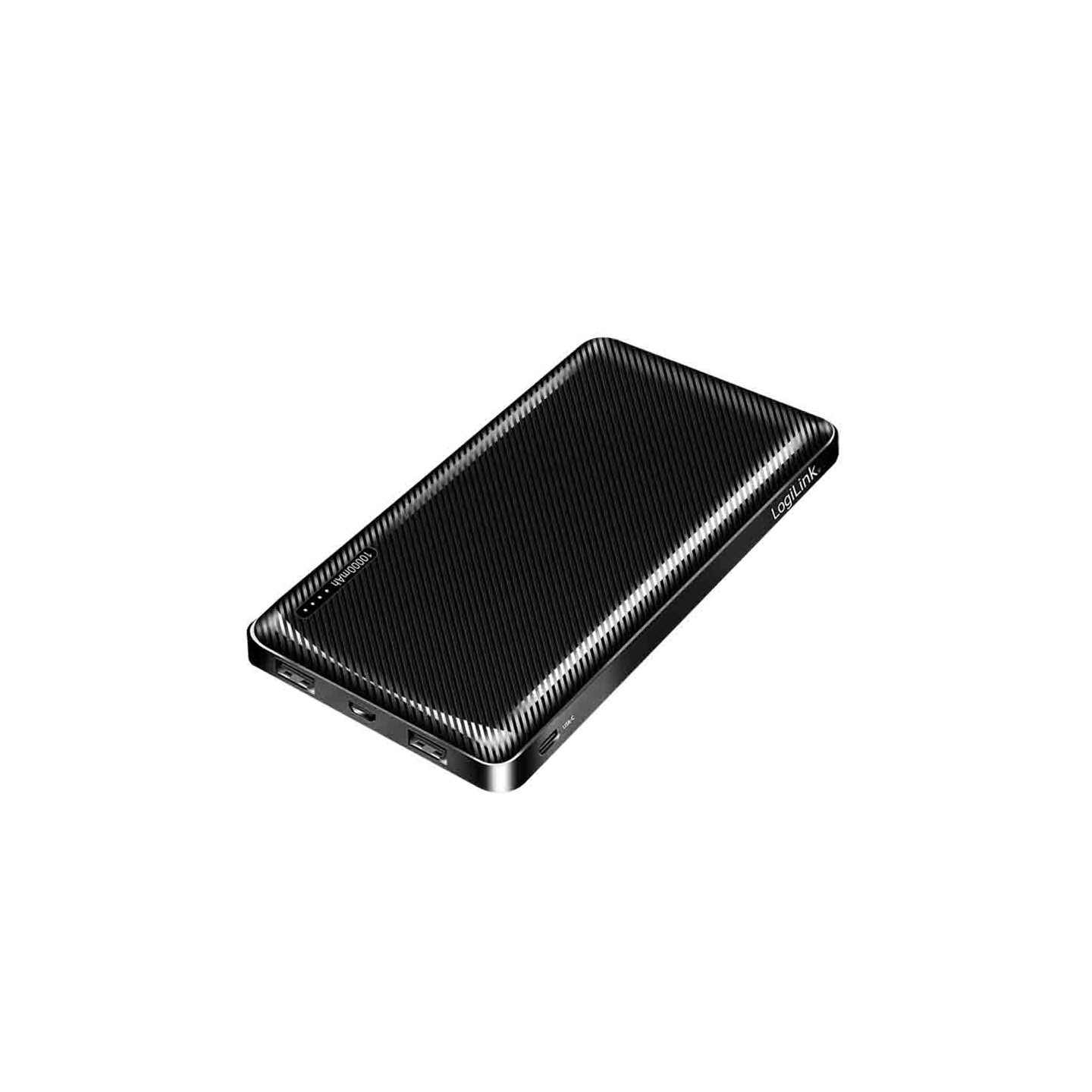 PA0316 POWERBANK 10000mAh, 2x USB-A, USB-C, WITH FAST CHARGING, BLACK, LOGILINK — Buy in Cyprus with Fast Delivery