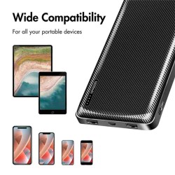 PA0316 POWERBANK 10000mAh, 2x USB-A, USB-C, WITH FAST CHARGING, BLACK, LOGILINK — Buy in Cyprus with Fast Delivery