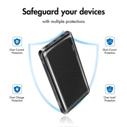 PA0316 POWERBANK 10000mAh, 2x USB-A, USB-C, WITH FAST CHARGING, BLACK, LOGILINK — Buy in Cyprus with Fast Delivery