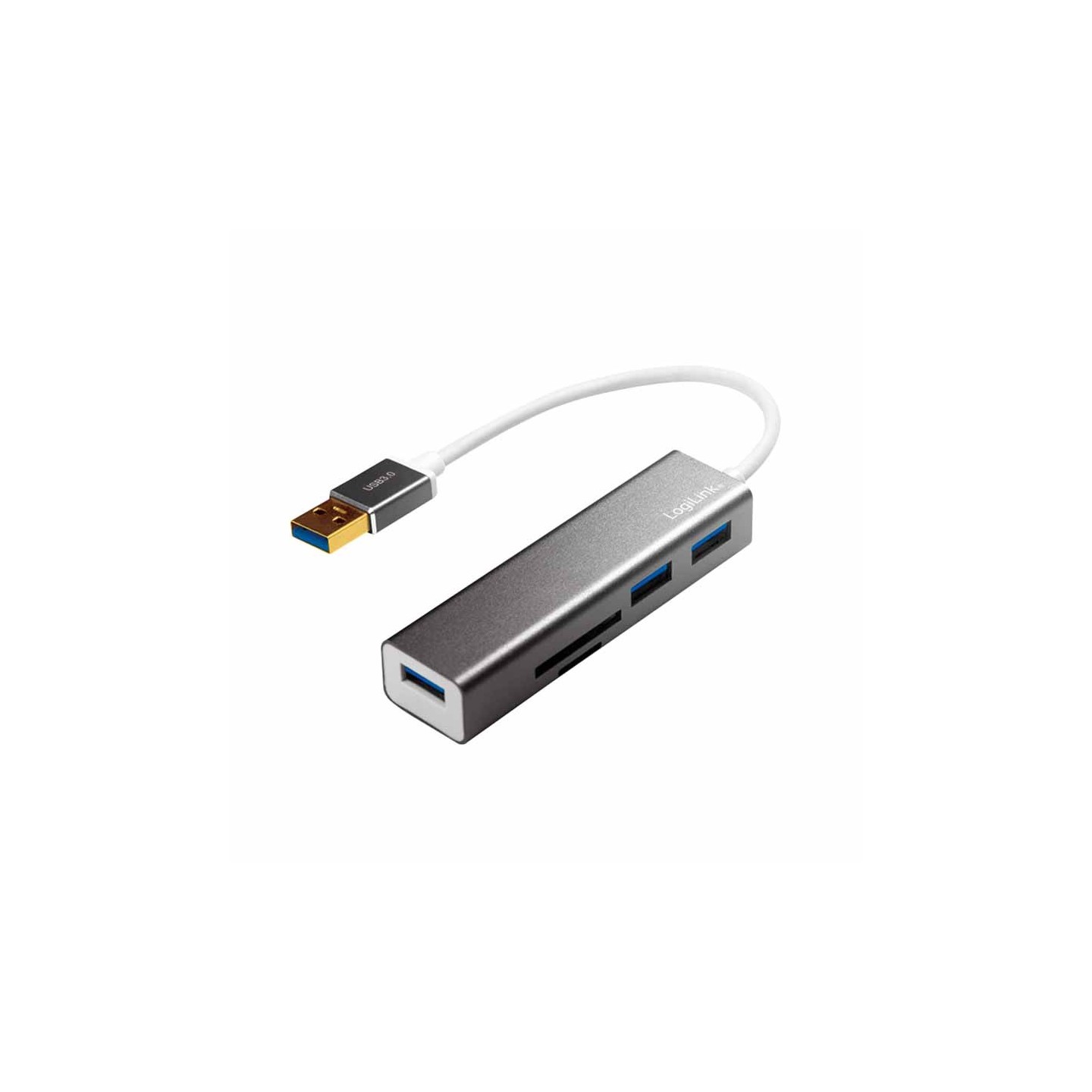 LogiLink UA0306 USB 3.0 3-Port Hub w/ Card Reader | EAN 4052792048575 — Armenius Store Cyprus