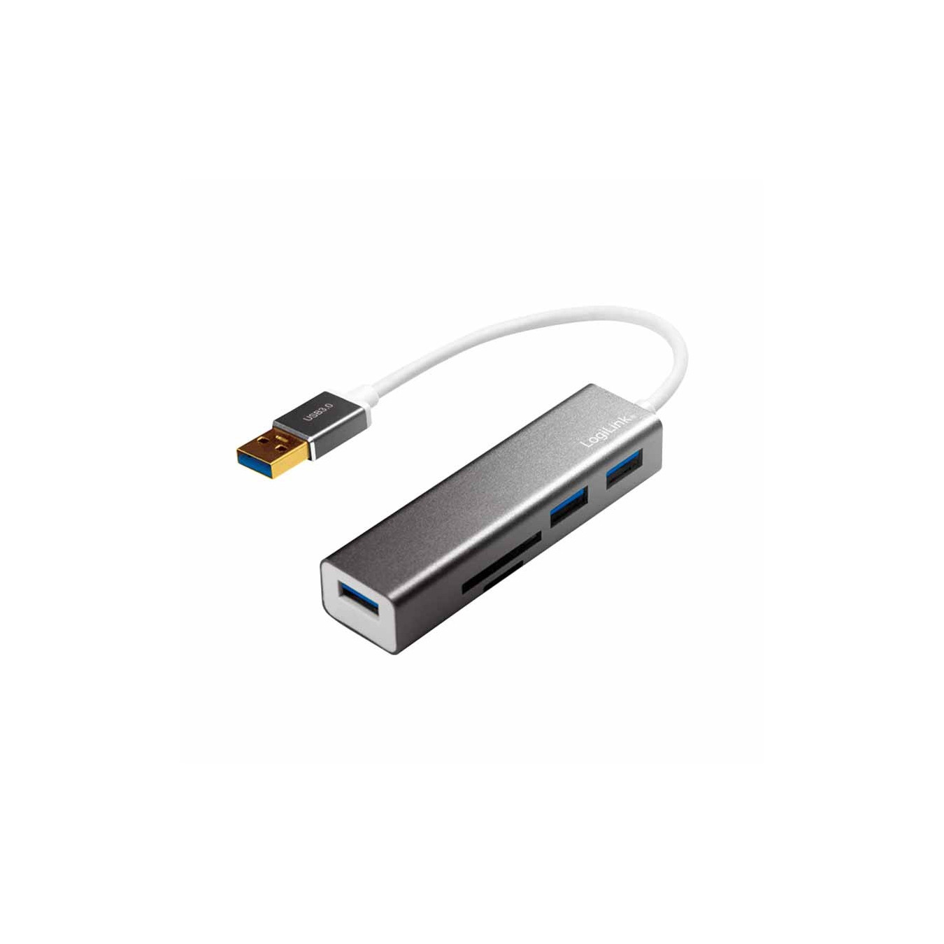 LogiLink UA0306 – USB 3.0 3-Port Hub with Card Reader | Armenius Store