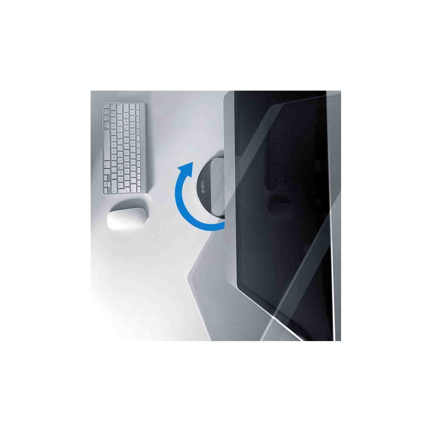 LogiLink BP0155D 360° Rotation Monitor Swivel Base, 5kg Max, Aluminum (Boxed) — Buy in Cyprus with Fast Delivery