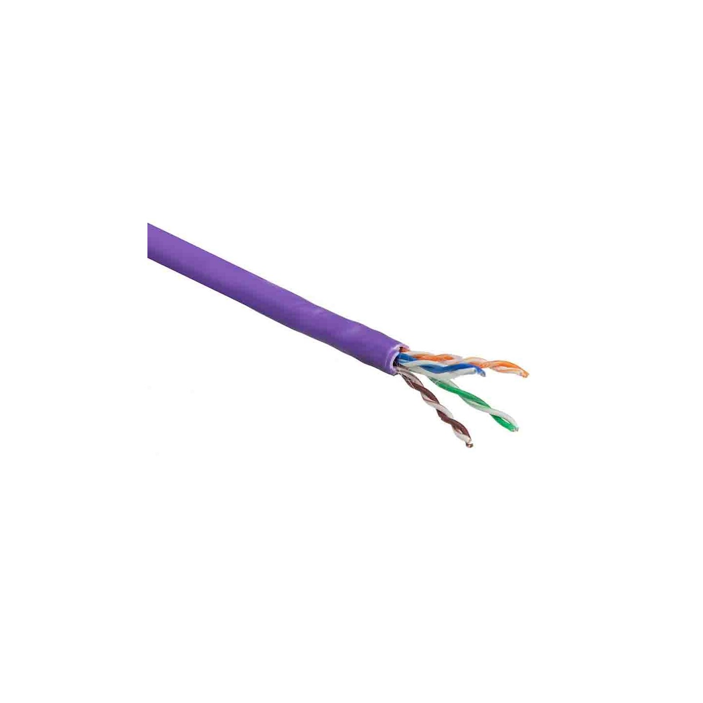 XS6003 305m CAT6 U UTP SOLID INSTALLATION CABLE WITHOUT PAIR SPLITTER, LSZH 24AWG VIOLET ACT