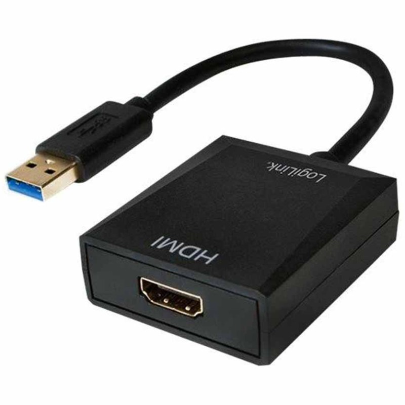 UA0233A 0.15m USB3.0 A M TO HDMI A F ADAPTER 1080p BLACK LOGILINK — Buy in Cyprus with Fast Delivery