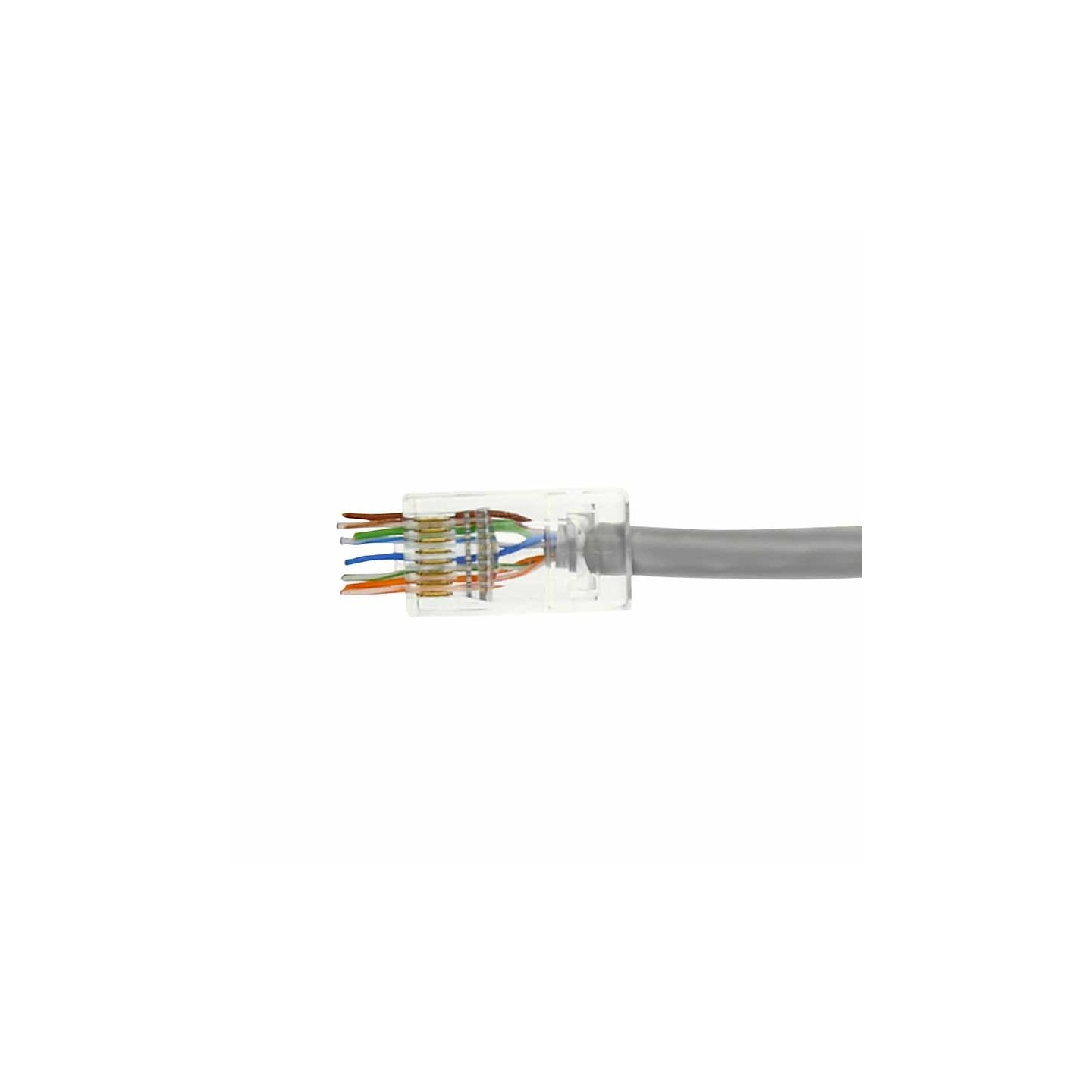 TD168B MODULAR PLUG EASY CONNECT PASS THROUGH UNSHIELDED CAT6 (8P 8C) RJ45 25pcs ACT — Buy in Cyprus with Fast Delivery