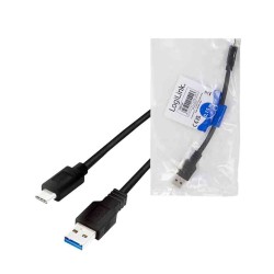 LogiLink CU0169 1.5m USB 3.2 Gen1 Type-C Cable USB-C to USB-A Black (Bulk) — Buy in Cyprus with Fast Delivery