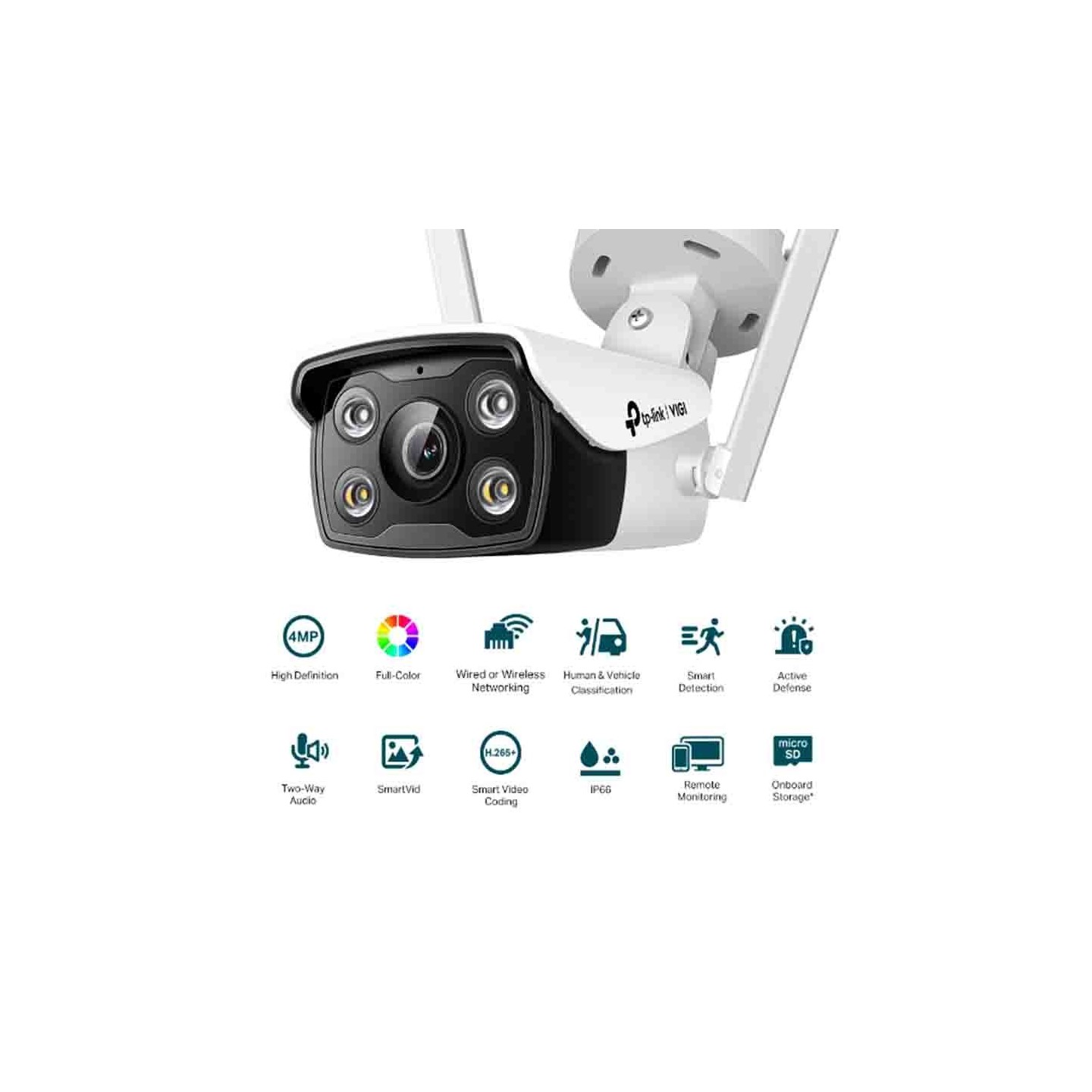 C340-W VIGI 4MP OUTDOOR FULL-COLOR WI-FI BULLET NETWORK CAMERA TP-LINK — Buy in Cyprus with Fast Delivery