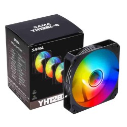 YH-120I4 Black 4-in-1 120mm ARGB Case Fan Kit SAMA (Boxed/Kit) — Buy in Cyprus with Fast Delivery