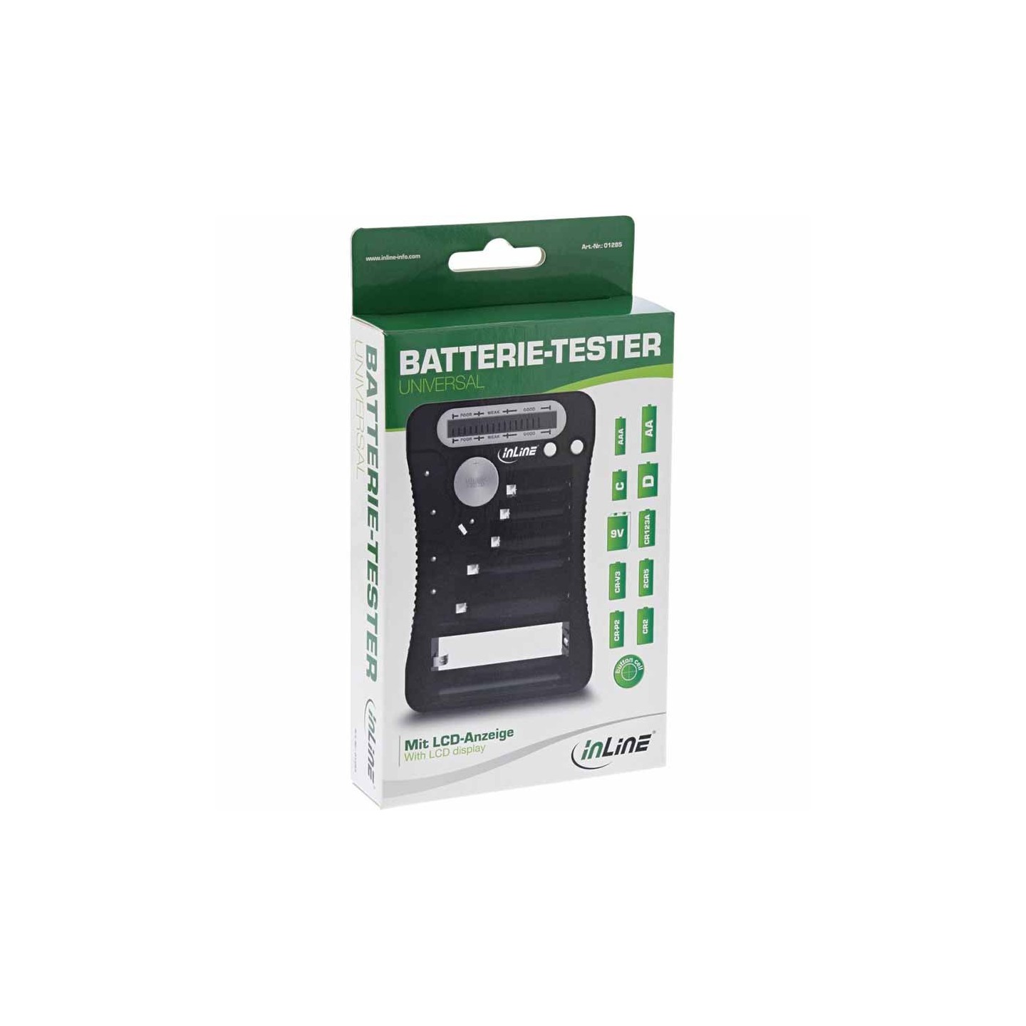 01285 BATTERY TESTER WITH LCD DISPLAY INLINE — Buy in Cyprus with Fast Delivery