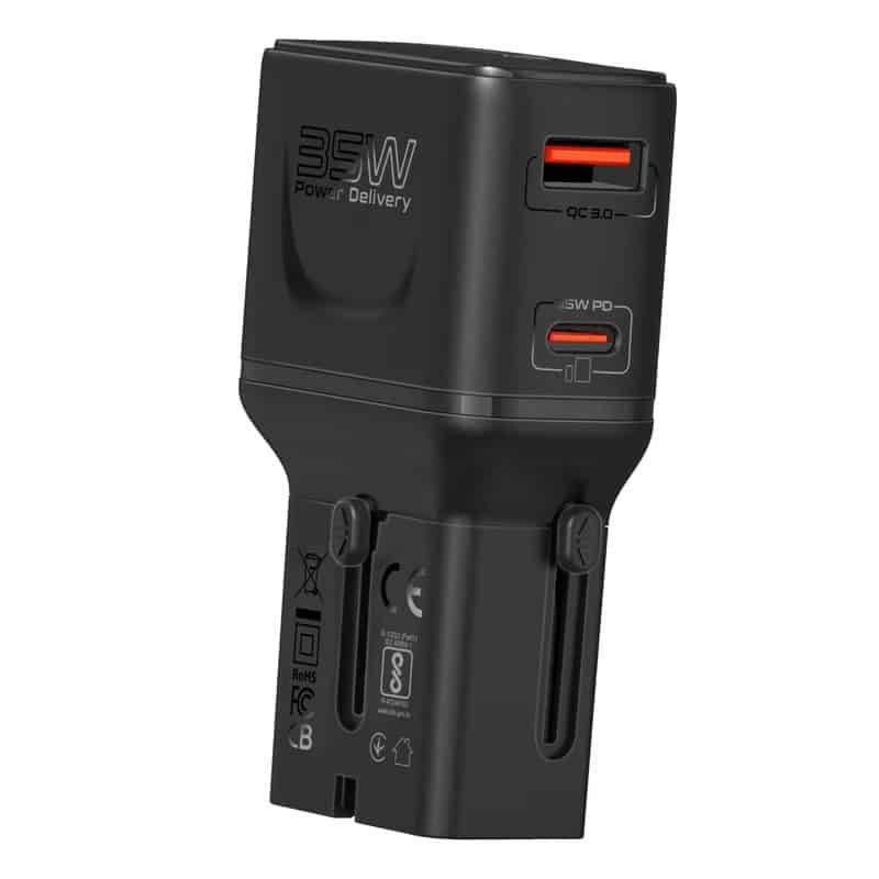 TRIPLUG-PD35 35W POWER DELIVERY MULTI-PORT TRAVEL ADAPTER PROMATE — Buy in Cyprus with Fast Delivery
