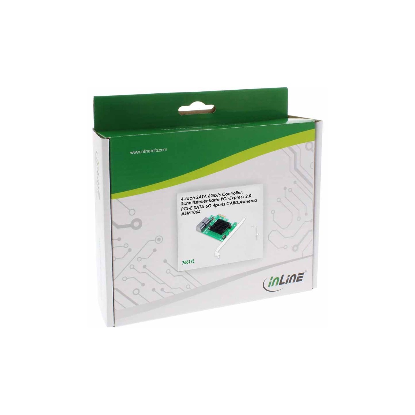 Inline 76617L 4x SATA 6Gb/s PCIe 2.0 Controller Card — Armenius Store Cyprus