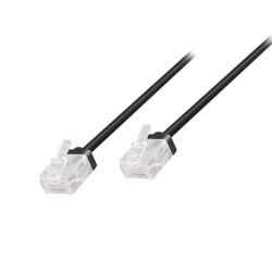 Buy CQ3033U 1m CAT6A U UTP SLIM HIGH-FLEX PATCH CABLE BLACK, LOGILINK in Cyprus, Nicosia, Limassol, Larnaka, Pafos