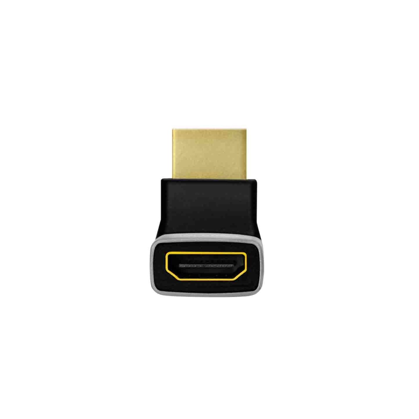 AH0007A HDMI ADAPTER A M TO A F, 270° ANGLED, 8K 60 HZ, BLACK GREY LOGILINK — Buy in Cyprus with Fast Delivery