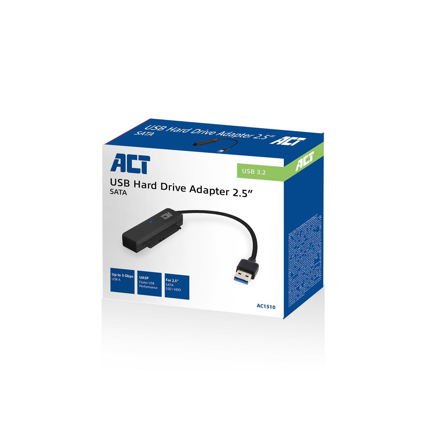 AC1510 2.5' SATA HDD SSD TO USB3,2 GEN1 ADAPTER CABLE ACT — Buy in Cyprus with Fast Delivery