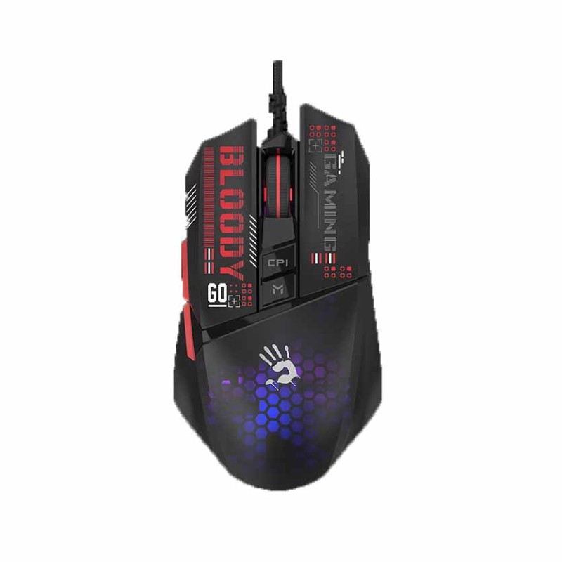 Bloody W60 Max Mini RGB Lightweight Gaming Mouse - 12K DPI Honeycomb — Armenius Store Cyprus
