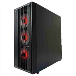 LC-Power Gaming 810B Dark Crawler X ATX Case - E-ATX/mATX Black Tempered Glass 4xARGB Fans - LC-810B-ON (Boxed)