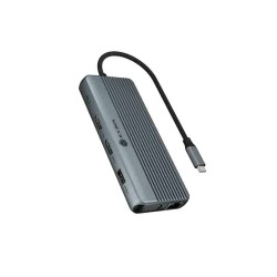 IB-DK4062-CPD ICY BOX 12-in-1 USB-C Docking Station Triple Video 100W PD — Armenius Store Cyprus