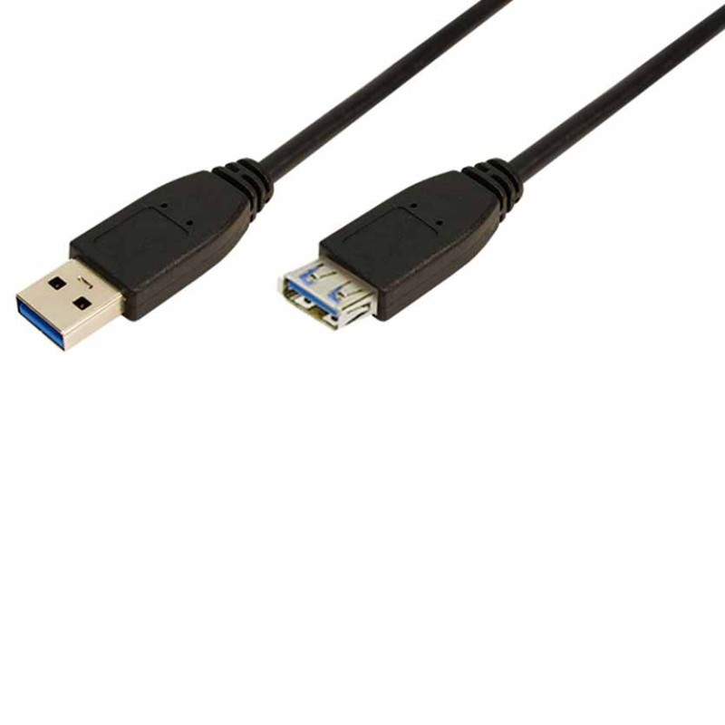 CU0041 1m USB3.0 A-A M F BLK CABLE LOGILINK — Buy in Cyprus with Fast Delivery
