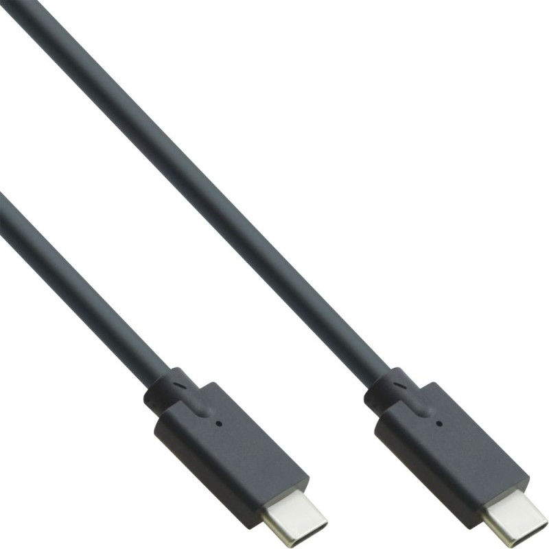 InLine 35702A 2m USB-C to USB-C 3.2 Gen2x2 20Gbps 100W Cable Black — Armenius Store Cyprus