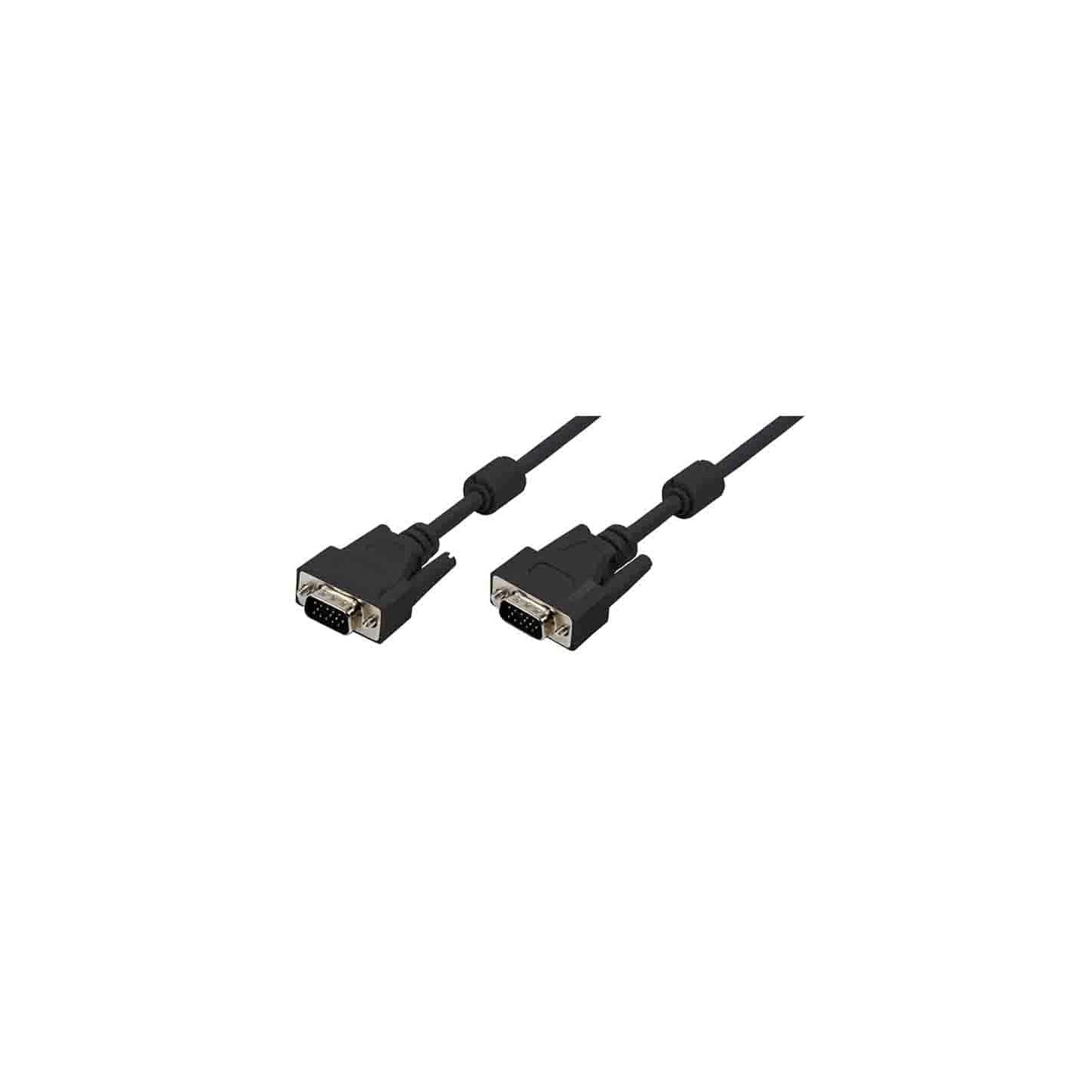 Buy CV0016 VGA CABLE, HD15 M to HD15 M, 1080p, 2x FERRITE, BLACK, 10 m LOGILINK in Cyprus, Nicosia, Limassol, Larnaka, Pafos