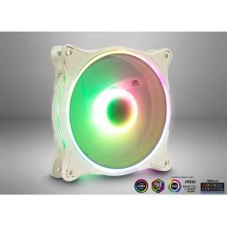 ARGUS L-12025W White 120mm RGB Case Fan 1200rpm - Fluid Bearing — Armenius Store Cyprus