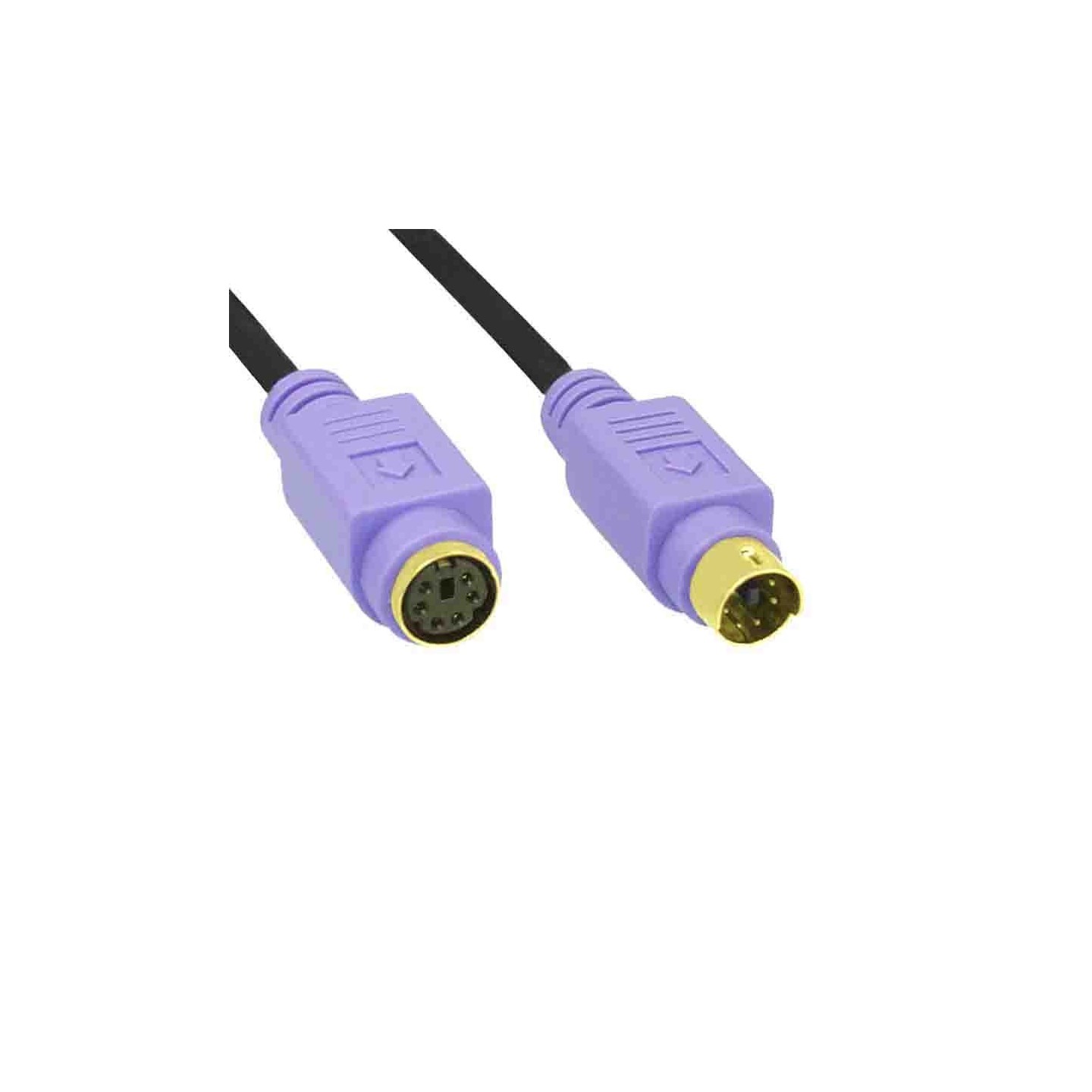 Buy 13342W 2M PS 2 CABLE GOLDEN CONTACTS, BLACK PURPLE, INLINE in Cyprus, Nicosia, Limassol, Larnaka, Pafos