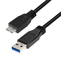 LogiLink CU0037 USB 3.0 Cable 0.6m USB-A to Micro-USB Black Bulk — Armenius Store Cyprus