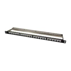 Buy NK4040 19' PATCH PANEL for 24 KEYSTONE JACKS, 0.5U, UNLOADED, BLACK LOGILINK in Cyprus, Nicosia, Limassol, Larnaka, Pafos