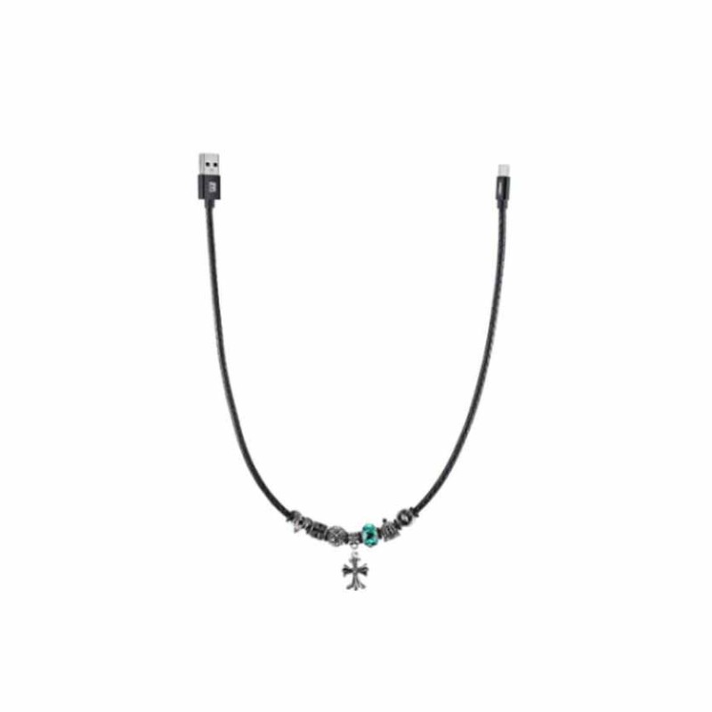 WK WDC-016 Vanus Cross Medal Micro-USB Cable - Decorative TPE Charging Cable — Armenius Store Cyprus