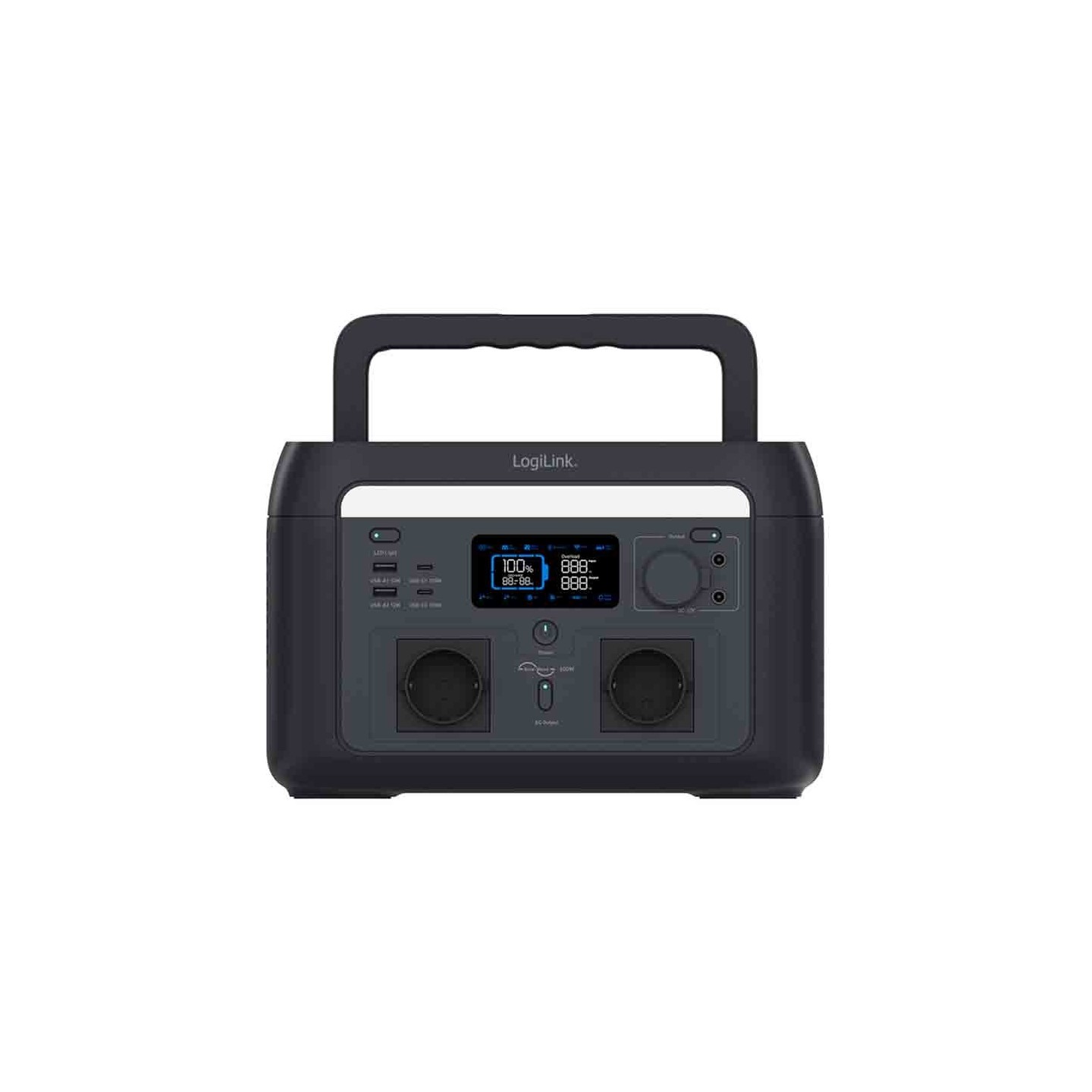 Buy PPS0600 PORTABLE POWERSTATION 600W LIFEPO4 BATTERIE,TUYA COMP. BLACK, LOGILINK in Cyprus, Nicosia, Limassol, Larnaka, Pafos