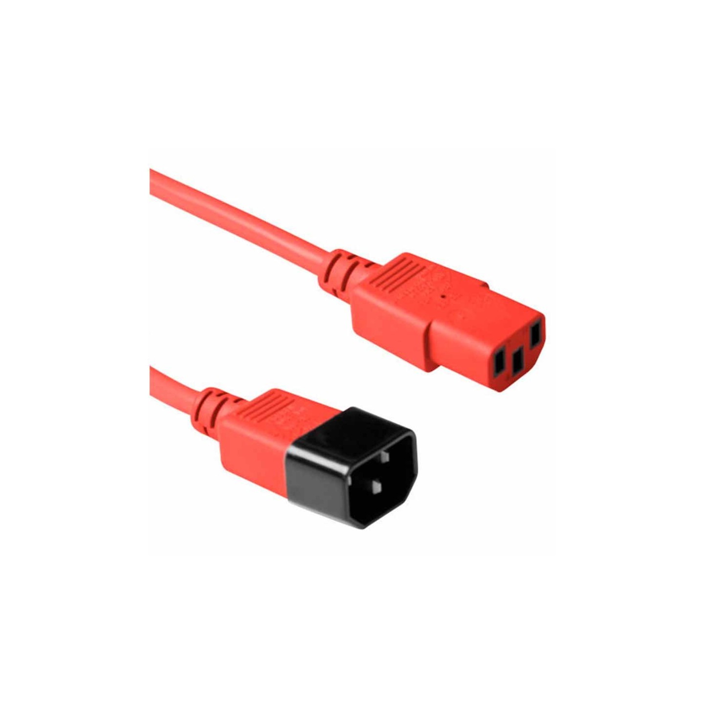 AK5104 0.60m C13 TO C14 POWER EXTENTION CABLE RED ACT — Buy in Cyprus with Fast Delivery