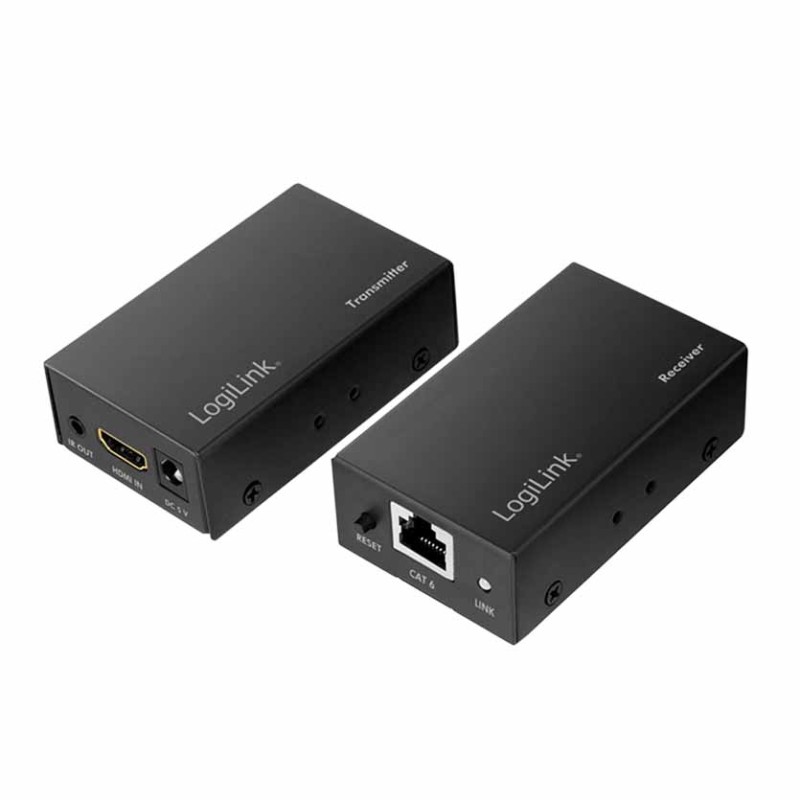 HD0023 HDMI EXTENDER SET VIA LAN, 60m, 1080P 60HZ, POC, IR, LOGILINK — Buy in Cyprus with Fast Delivery