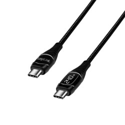 LogiLink CU0181 USB-C 2.0 Cable 1m E-mark PD 240W Display Black — Armenius Store Cyprus