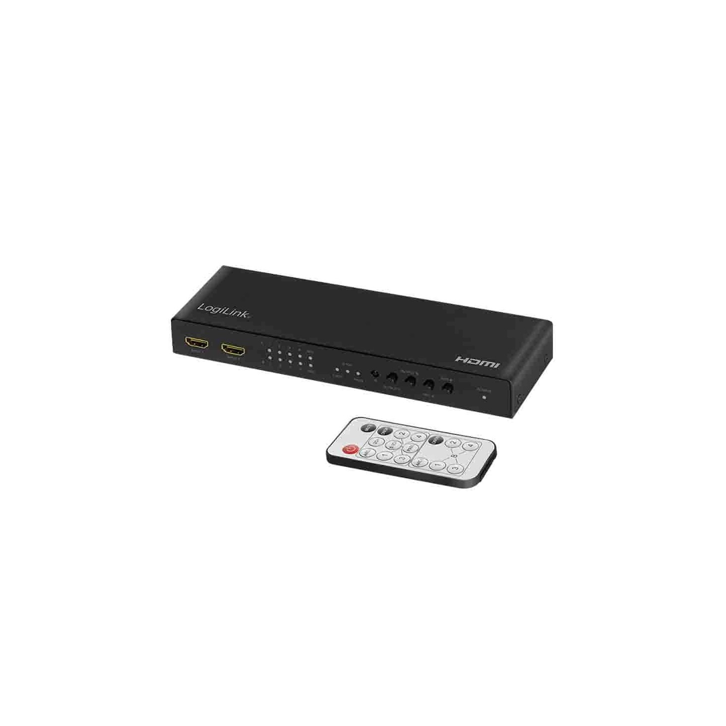 Buy HD0049 HDMI SWITCH 4x 2-PORT MATRIX 4K 60Hz HDR,ARC,AUDIO EXTRACT,SCALER,RC LOGILINK in Cyprus, Nicosia, Limassol, Larnaka, 