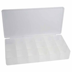 Buy 43009E SMALL COMPONENTS BOX 18 SHELFS213X114X35MM INLINE in Cyprus, Nicosia, Limassol, Larnaka, Pafos