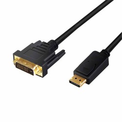 CV0130 1m DISPLAYPORT TO DVI CABLE M M 1080p BLACK, LOGILINK — Buy in Cyprus with Fast Delivery