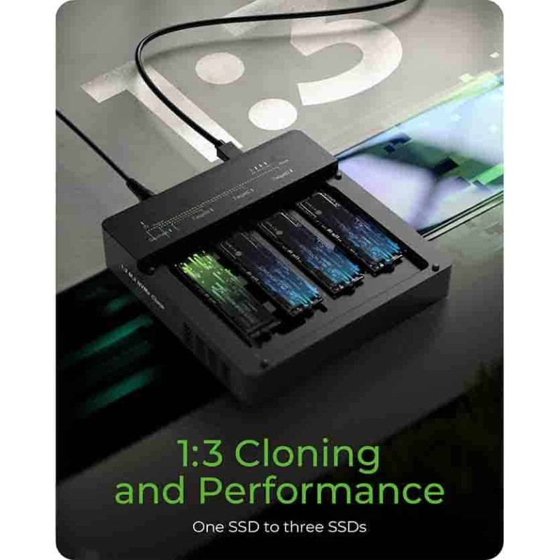 IB-4013MCL-C4 4-BAYS USB4® DUPLICATOR (1:3 CLONE) FOR NVME M.2 SSD ICYBOX — Buy in Cyprus with Fast Delivery