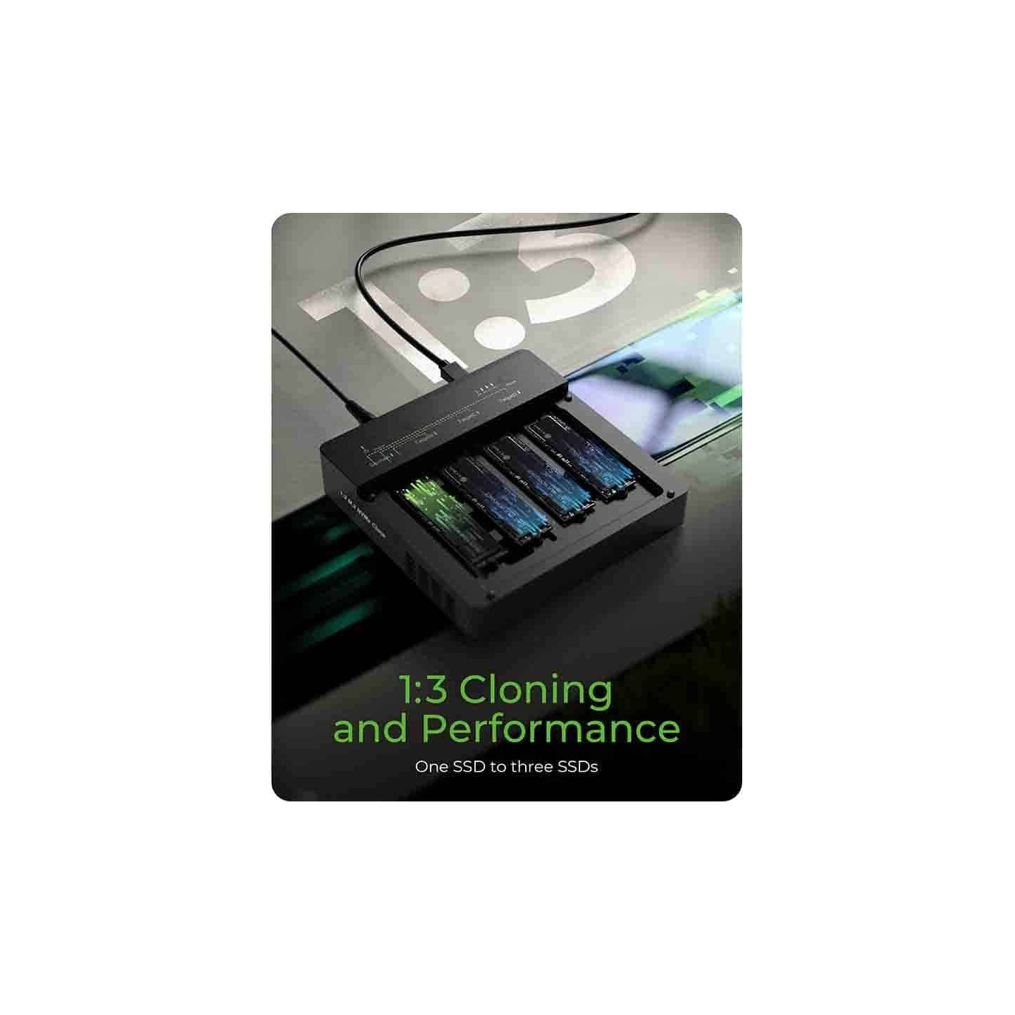 IB-4013MCL-C4 4-BAYS USB4® DUPLICATOR (1:3 CLONE) FOR NVME M.2 SSD ICYBOX — Buy in Cyprus with Fast Delivery