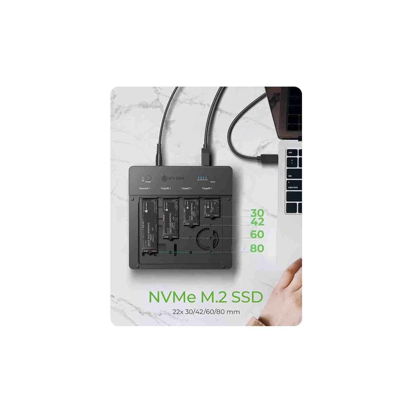 IB-4013MCL-C4 4-BAYS USB4® DUPLICATOR (1:3 CLONE) FOR NVME M.2 SSD ICYBOX — Buy in Cyprus with Fast Delivery