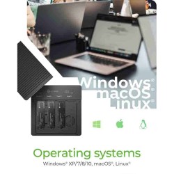 IB-4013MCL-C4 4-BAYS USB4® DUPLICATOR (1:3 CLONE) FOR NVME M.2 SSD ICYBOX — Buy in Cyprus with Fast Delivery