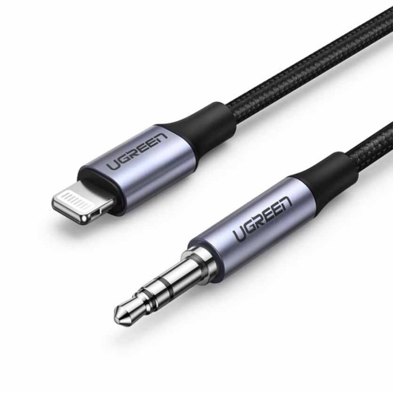 70509 1M CABLE LIGHTNING i6 MFI TO 3.5mm M AUDIO UGREEN — Buy in Cyprus with Fast Delivery
