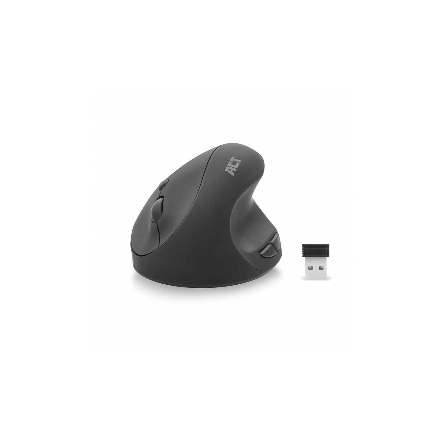ACT AC5101 Ergonomic Wireless Mouse 1600 DPI Black | Right-Hand Vertical — Armenius Store Cyprus