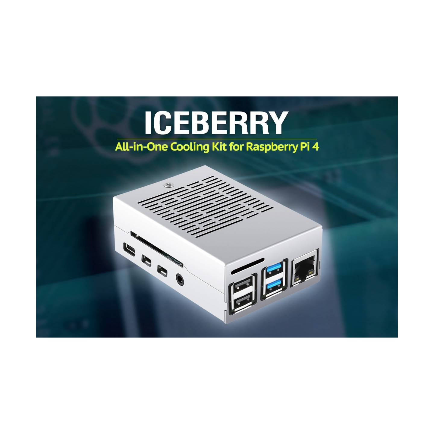 CN-RASPI-01 ICEBERRY ULTIMATE ALL-IN-ONE COOLING KIT FOR RASPBERRY Pi4 GELID — Buy in Cyprus with Fast Delivery