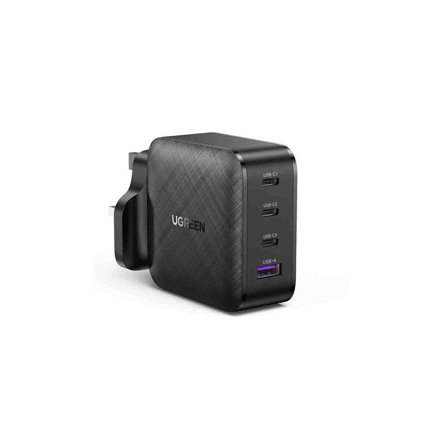 70819 FAST USB CHARGER 65W PDx3 + QC3.0 UK BLACK UGREEN — Buy in Cyprus with Fast Delivery