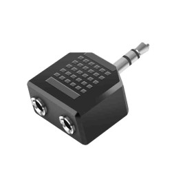 Buy CA1002 AUDIO ADAPTER, 3.5 mm 3-Pin M to 2x 3.5 mm 3-Pin F, BLACK LOGILINK in Cyprus, Nicosia, Limassol, Larnaka, Pafos
