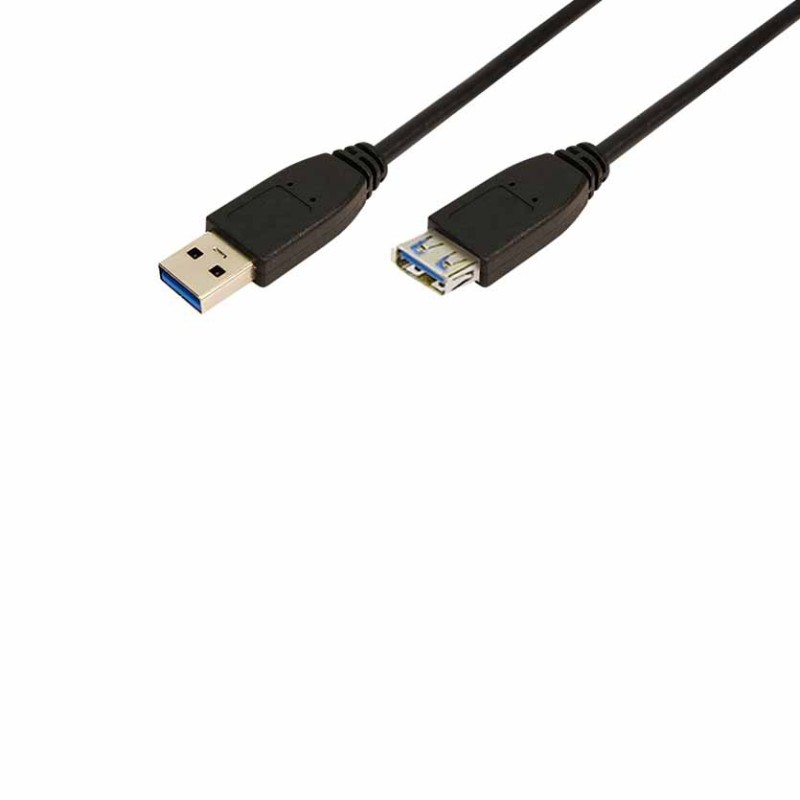 Buy CU0042 2m USB3.0 A-A M F BLK CABLE LOGILINK in Cyprus, Nicosia, Limassol, Larnaka, Pafos