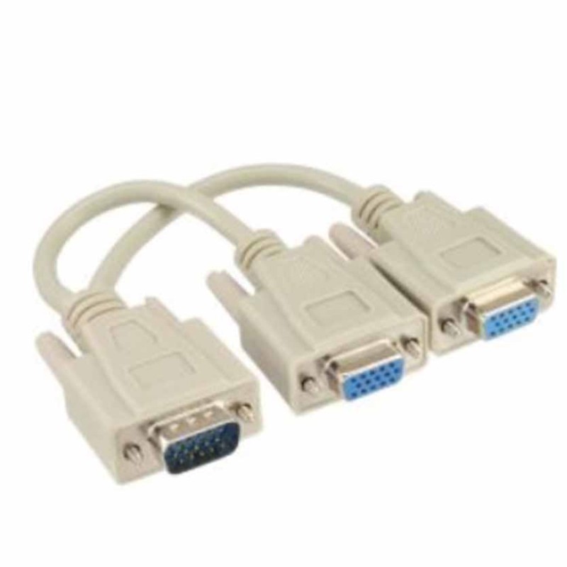 17307 VGA Y-ADAPTOR HD15M TO 2xHD15F INLINE — Buy in Cyprus with Fast Delivery