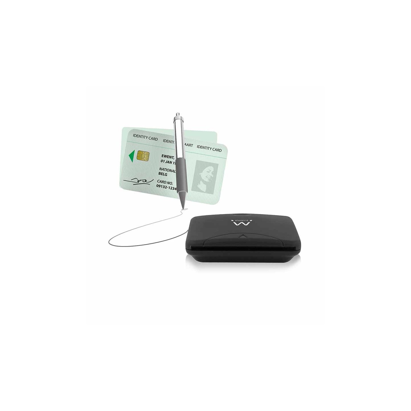EW1052 SMARTCARD EXTERNAL USB2.0 eID CARD READER EWENT — Buy in Cyprus with Fast Delivery